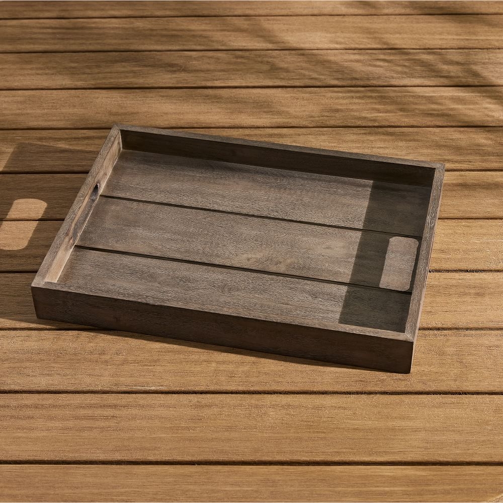 Outdoor ottoman tray on sale