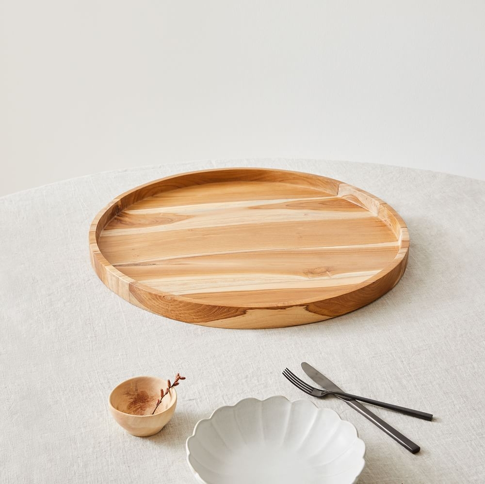 Wooden circle tray sale
