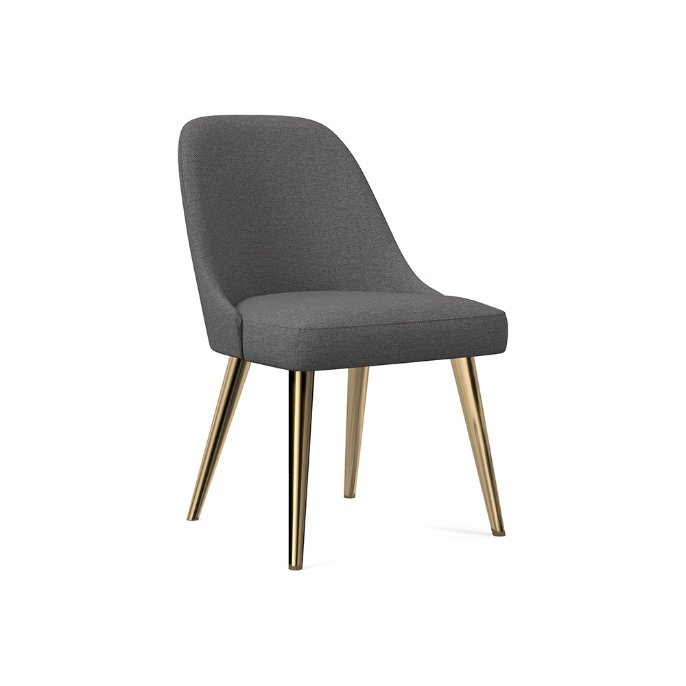 Buy online Mid Century Upholstered Dining Chair Metal Legs now
