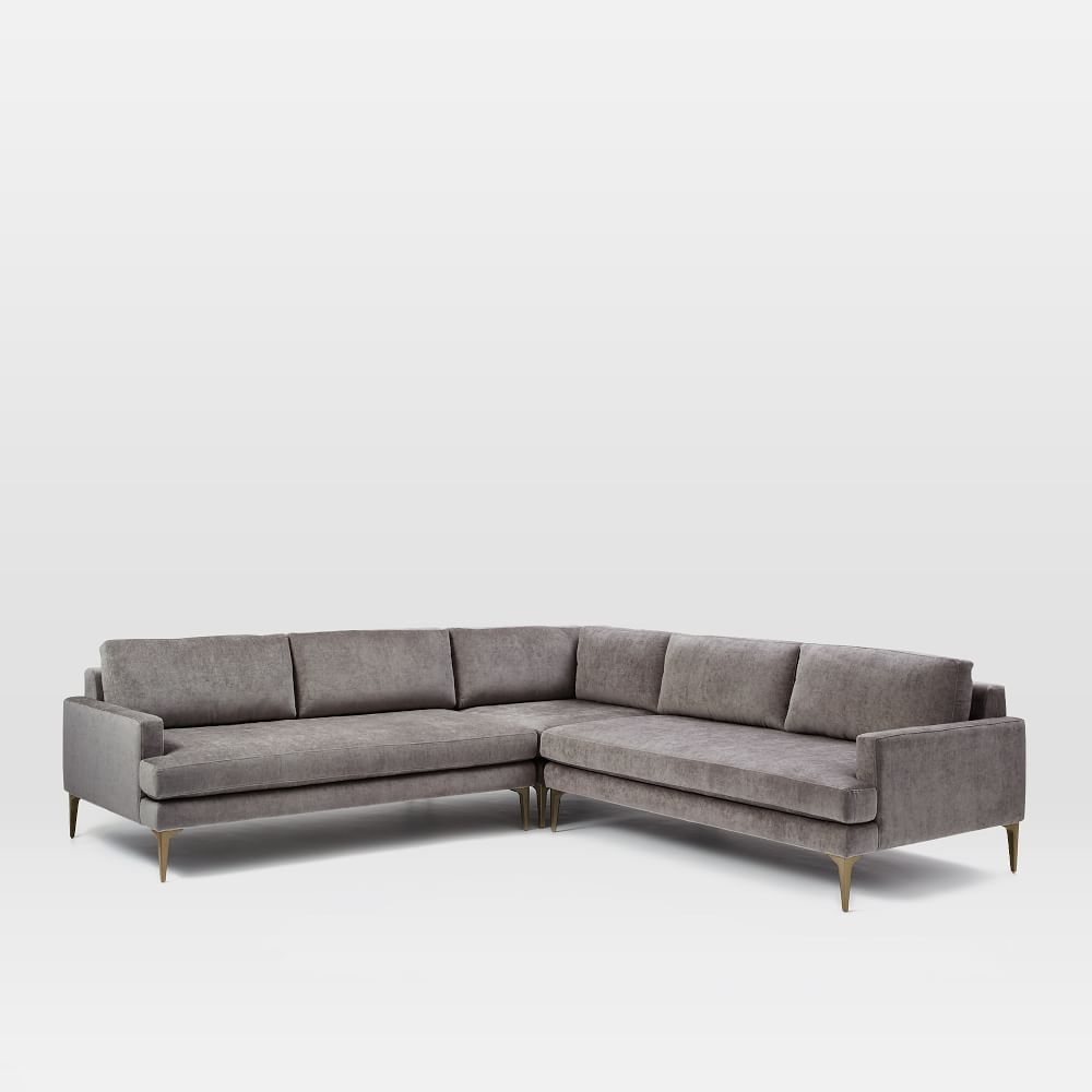 Buy online Andes 3 Piece L Shaped Sectional now West Elm UAE UAE