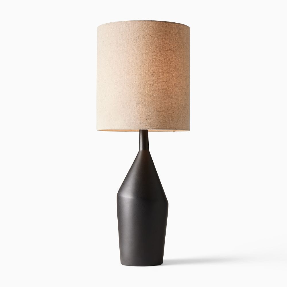 Black ceramic cheap table lamp