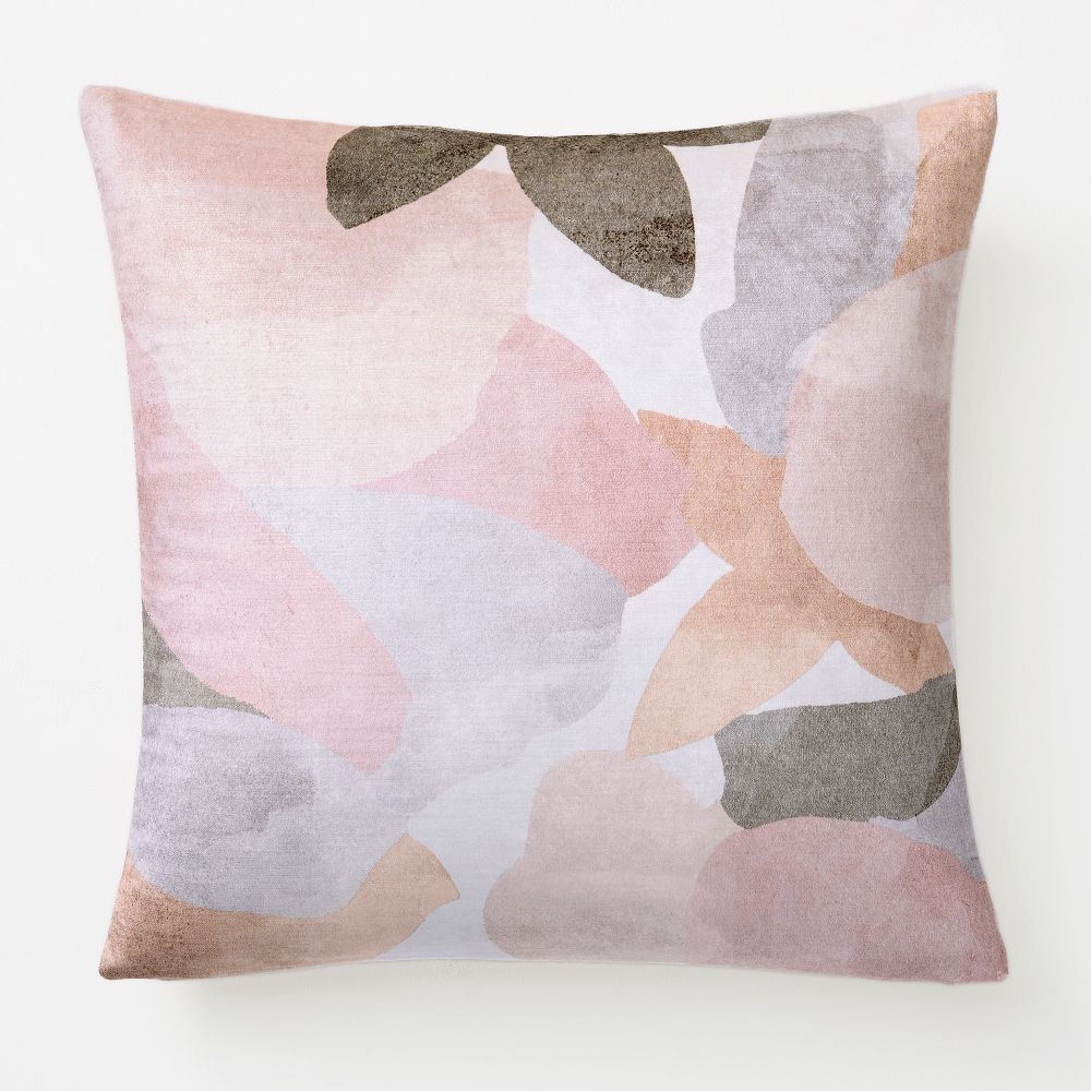 West elm pink best sale pillow