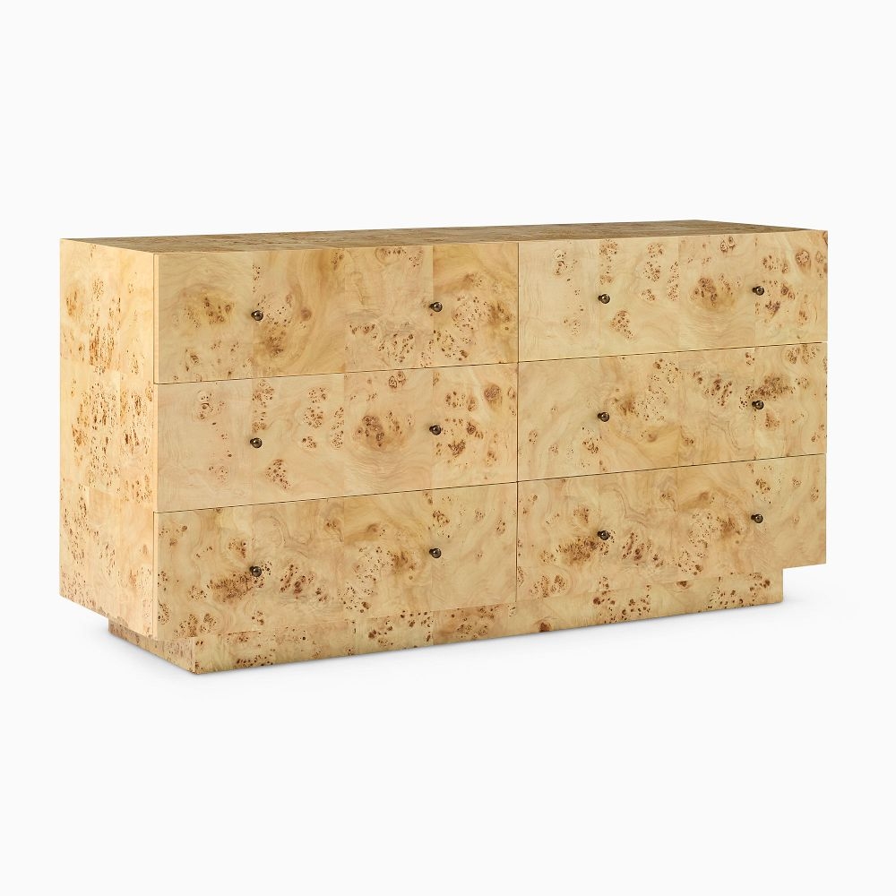 Burlwood dresser outlet
