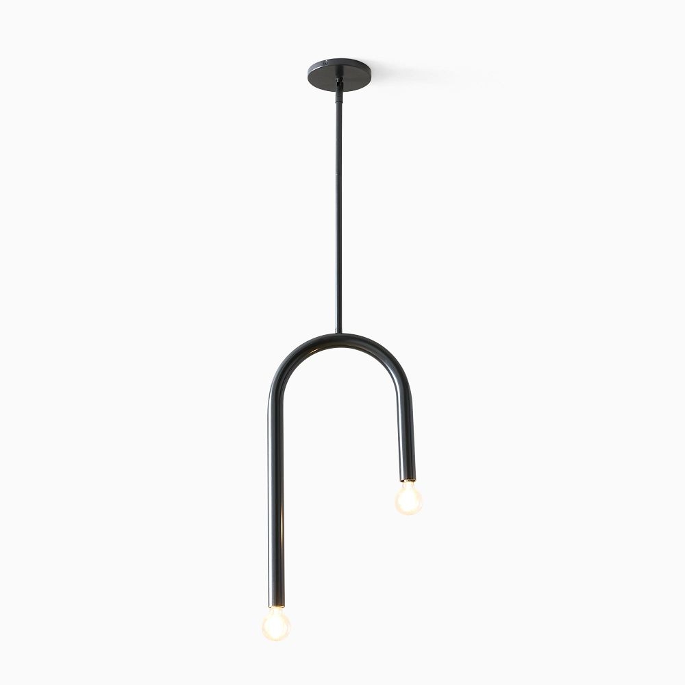 Metallic discount pendant light