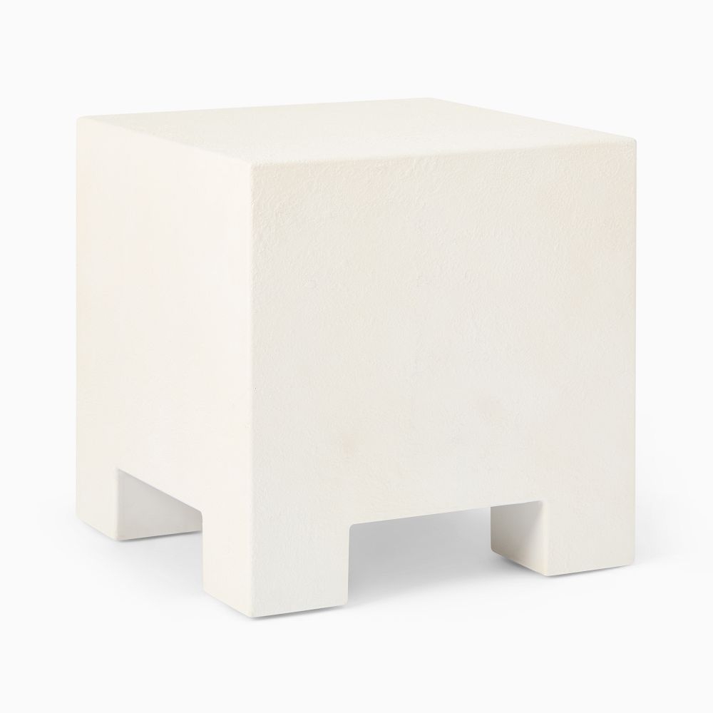 White cube deals end table