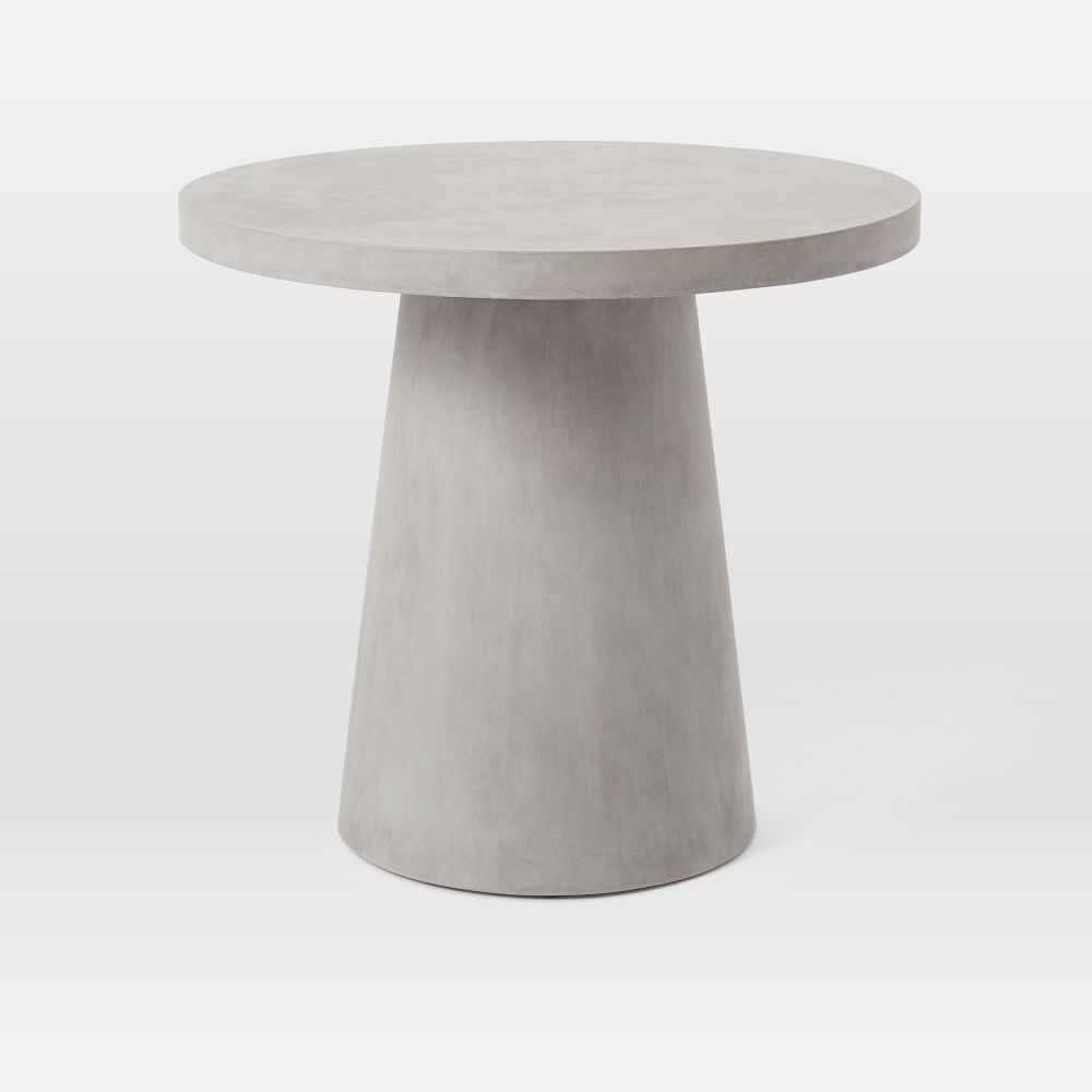 Black outdoor shop bistro table
