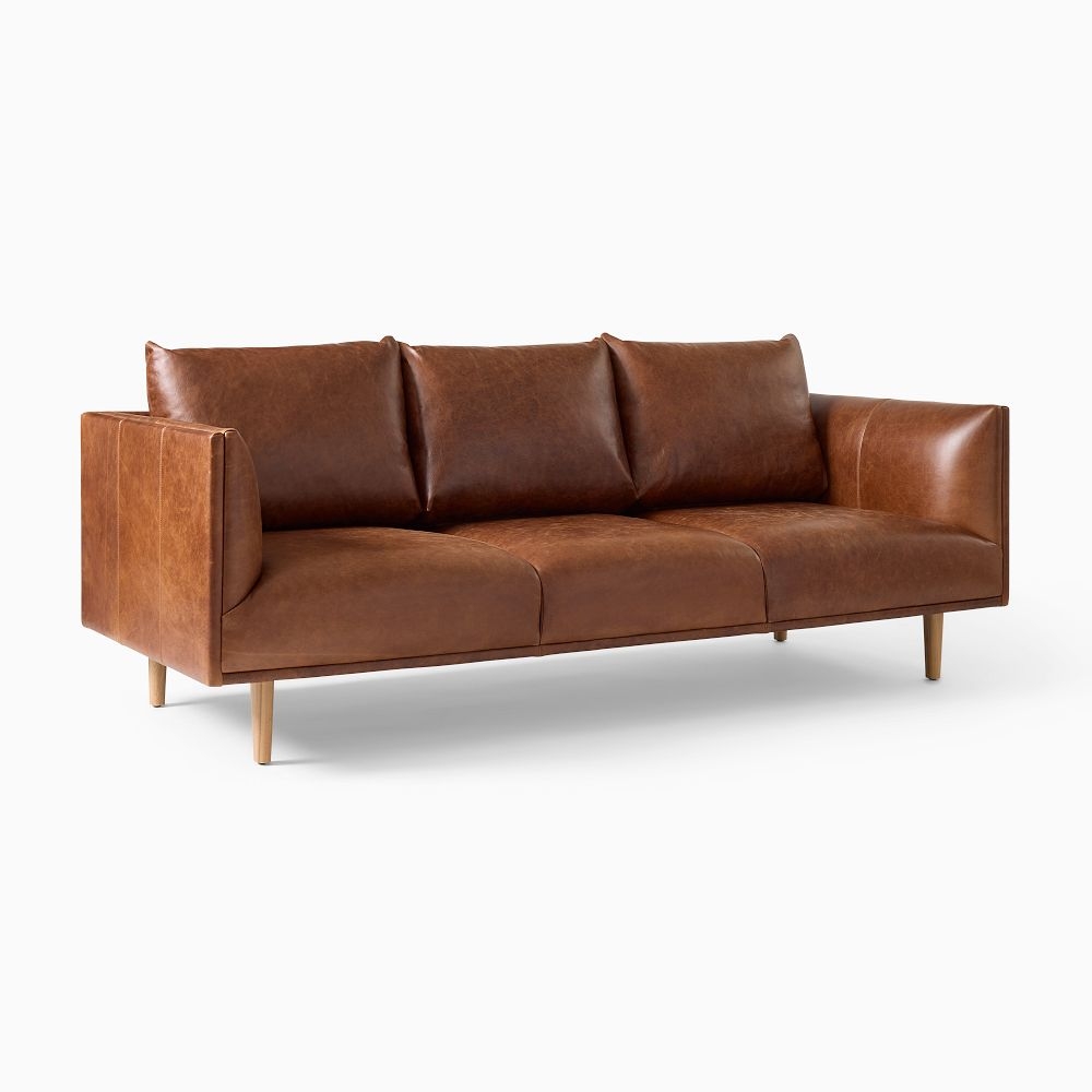 Buy online Antonio Leather Sofa 152cm 226cm now West Elm UAE UAE