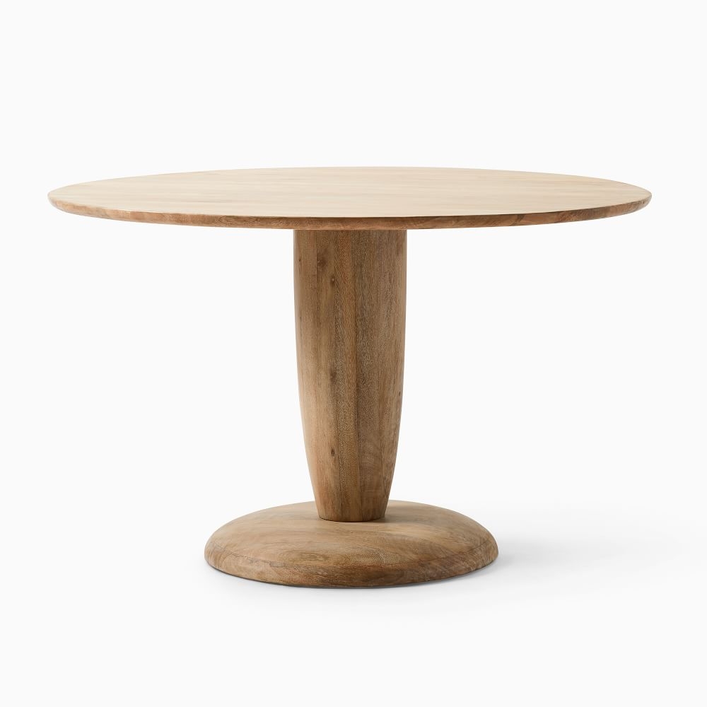 Circle wood dining table sale