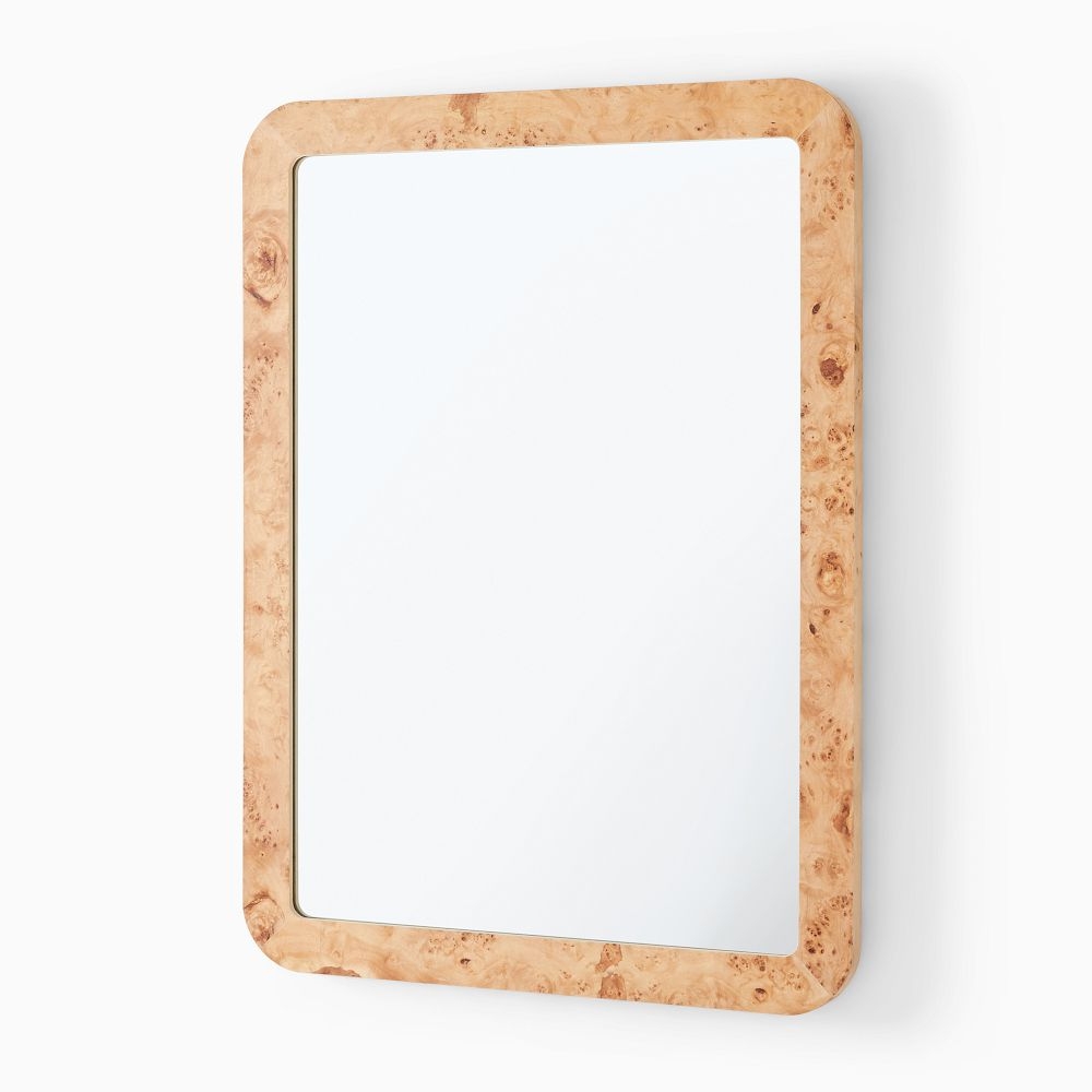 Rectangle clearance wood mirror