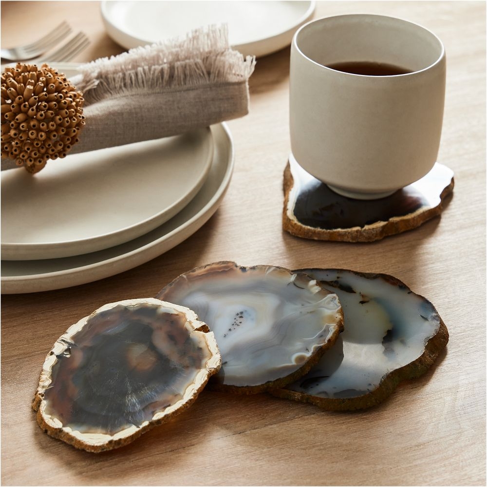 Buy online Gilded Agate Coasters now West Elm UAE UAE