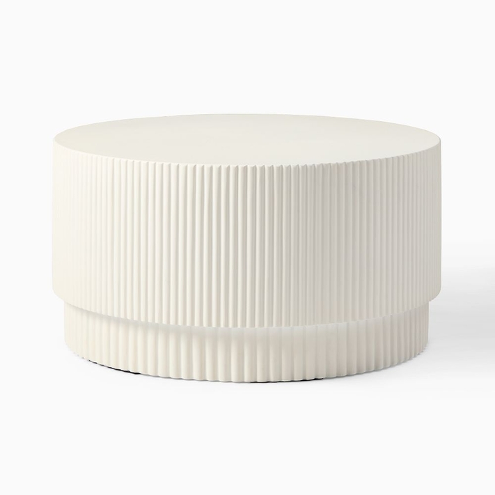 Buy online Fluted Coffee Table 81cm now West Elm UAE UAE