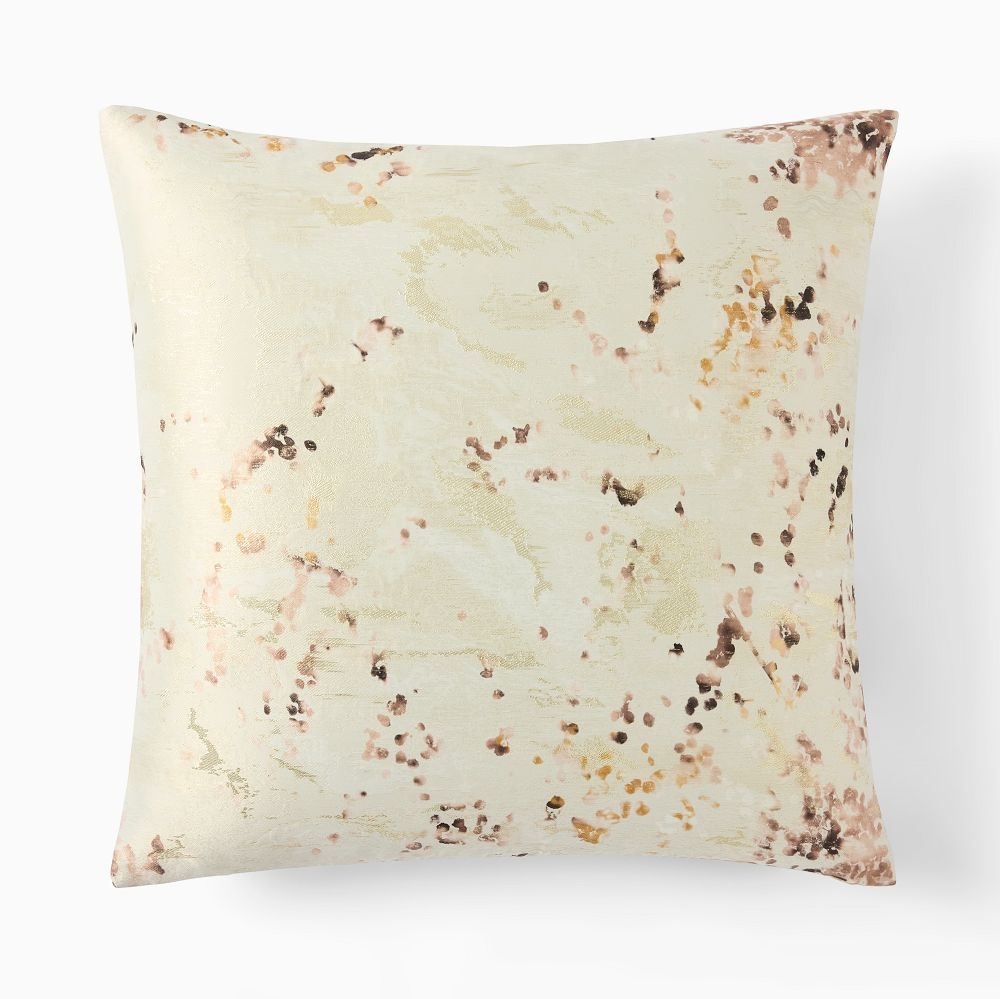 Gold fuzzy pillow clearance
