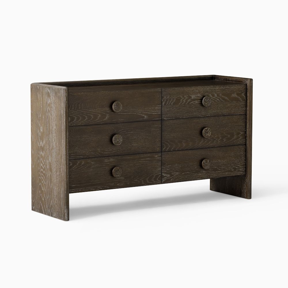 Grey shop brown dresser