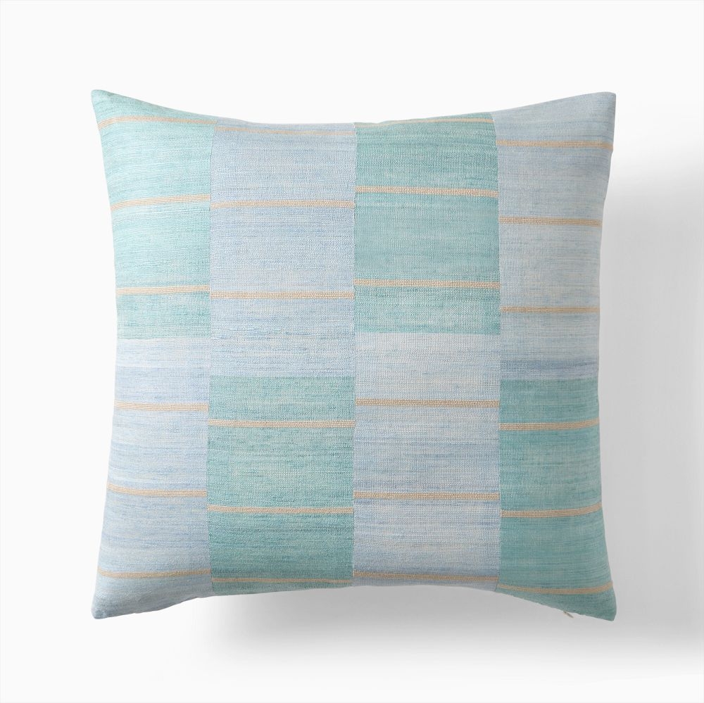 West elm shop blue pillow