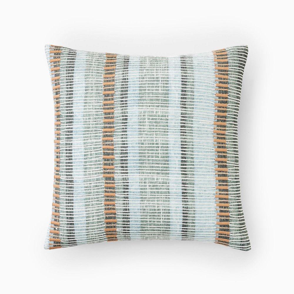 Buy online Embroidered Ladder Stripe Pillow Cover now West Elm