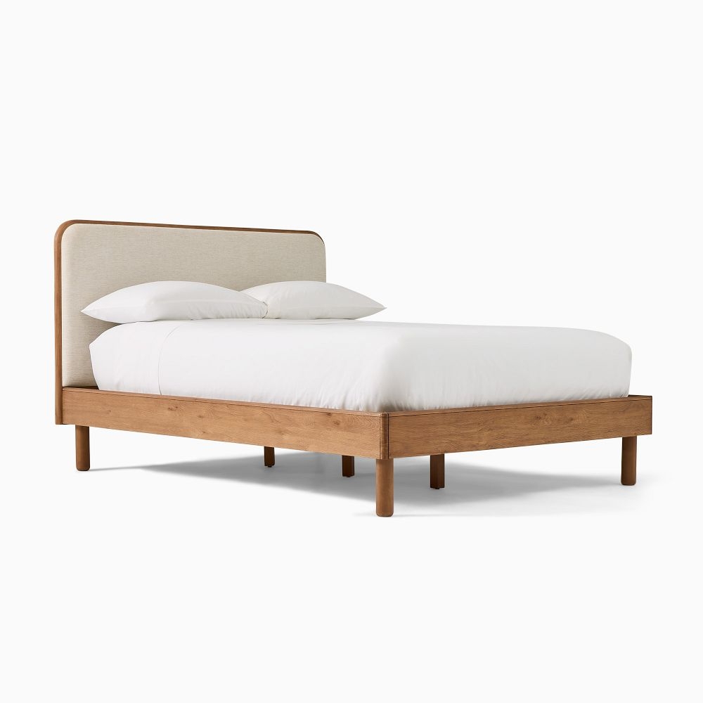 Mid century modern upholstered on sale bed