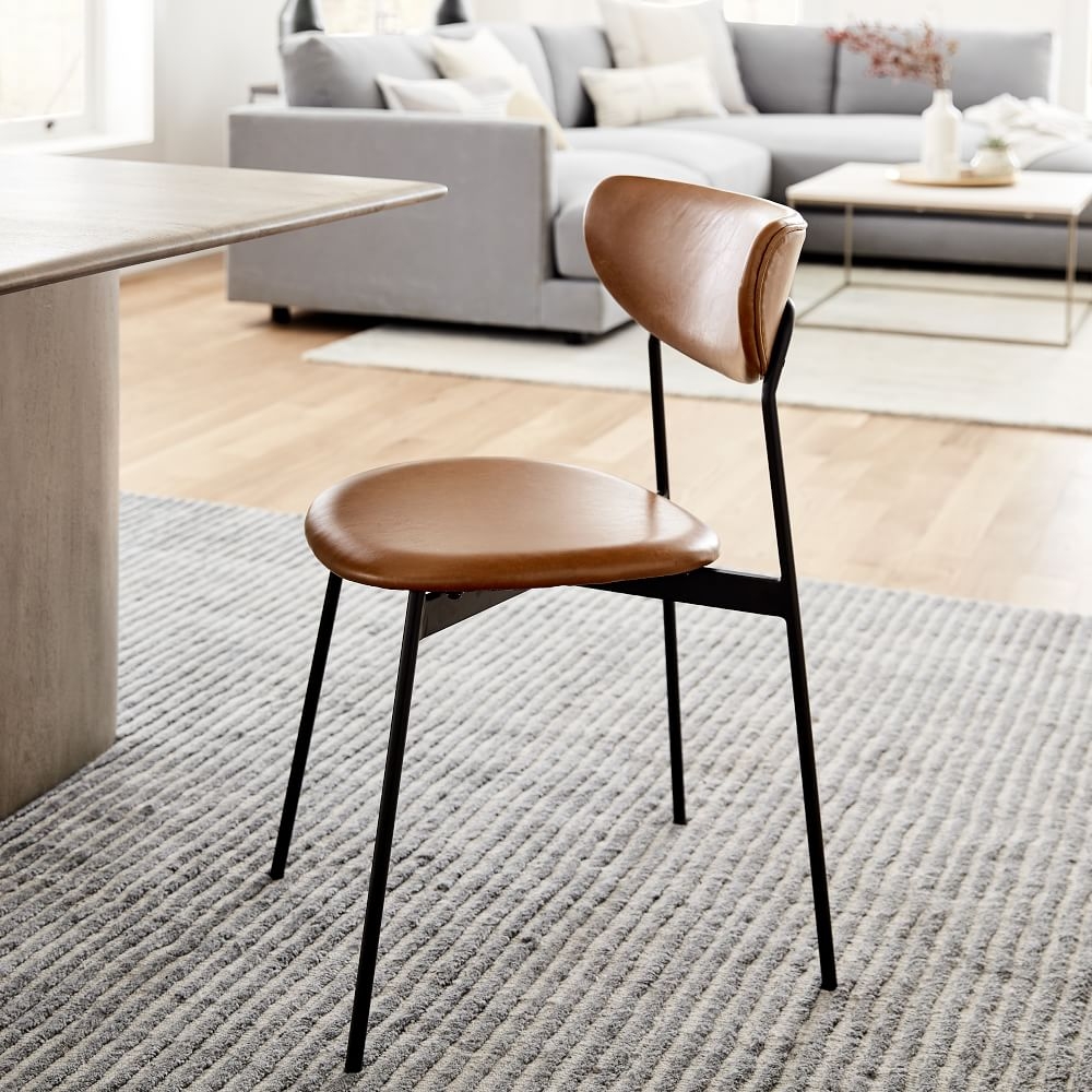 Leather padded dining chairs new arrivals