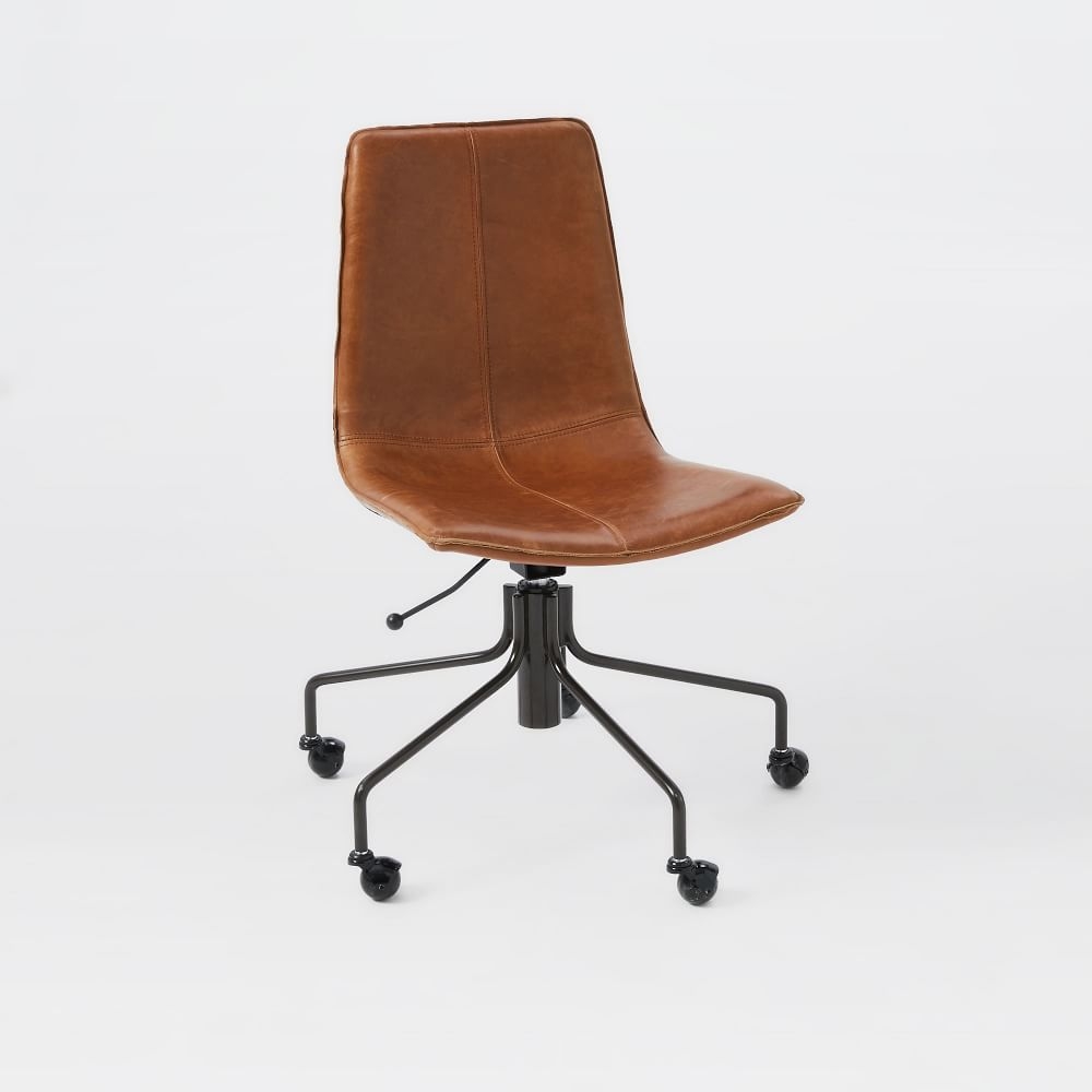 Desk chair brown top