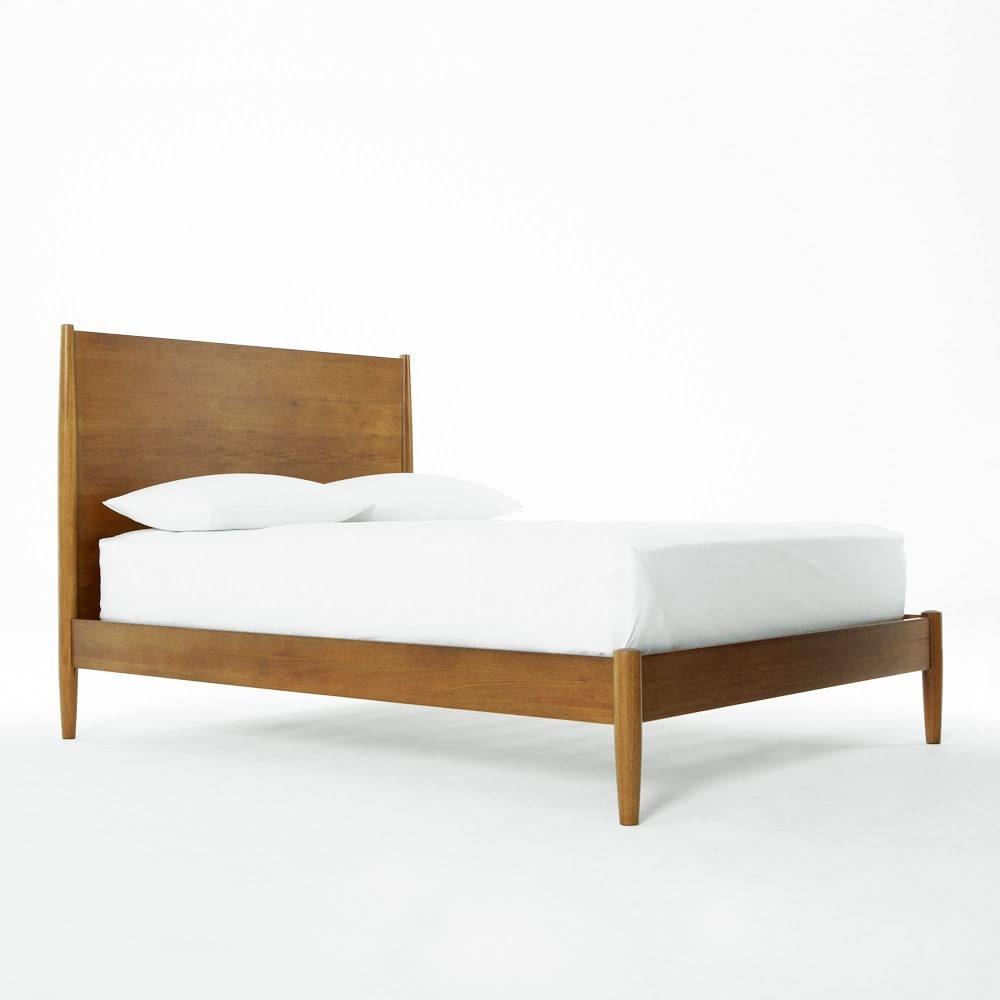 West elm mid 2025 century bed acorn