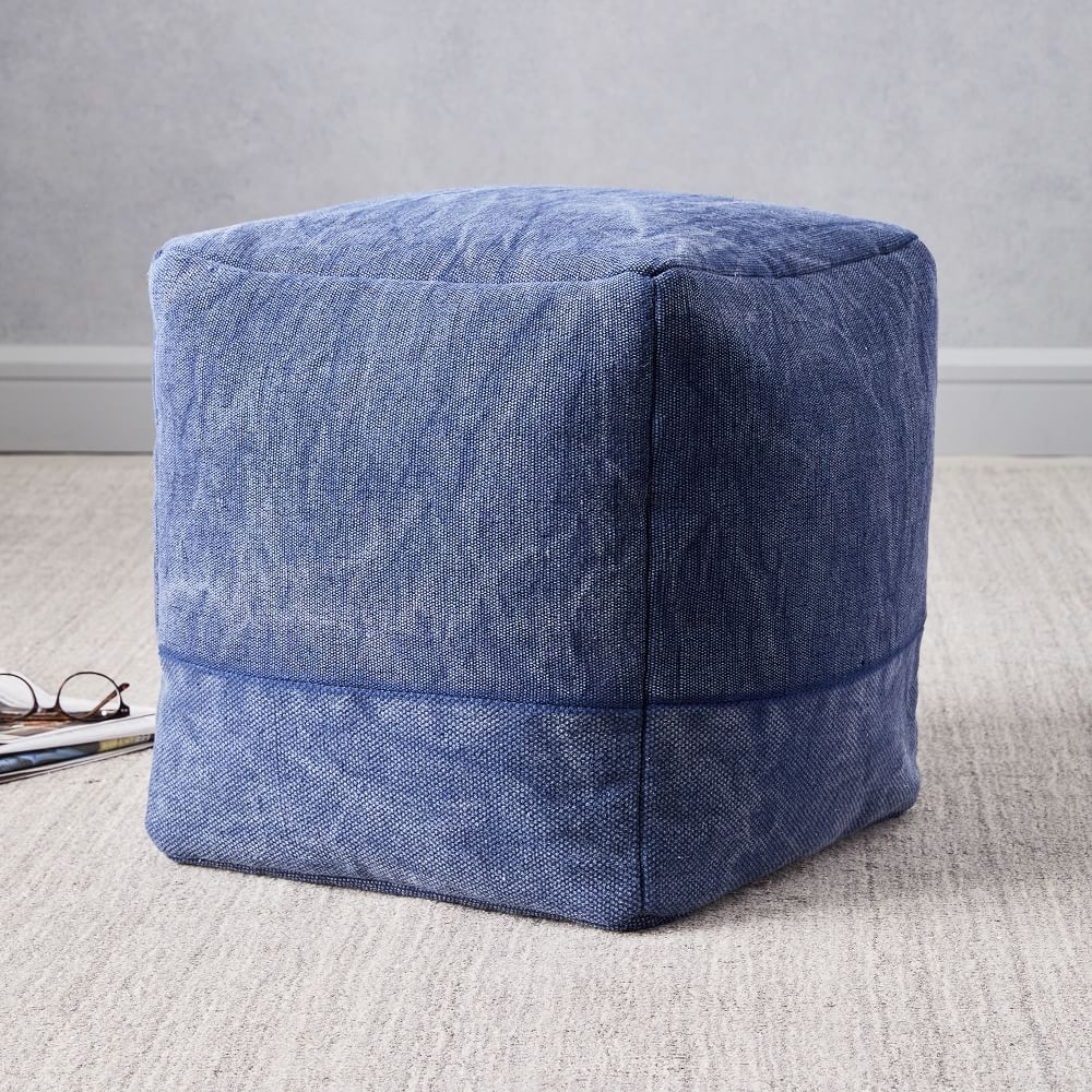 West elm ottoman online pouf