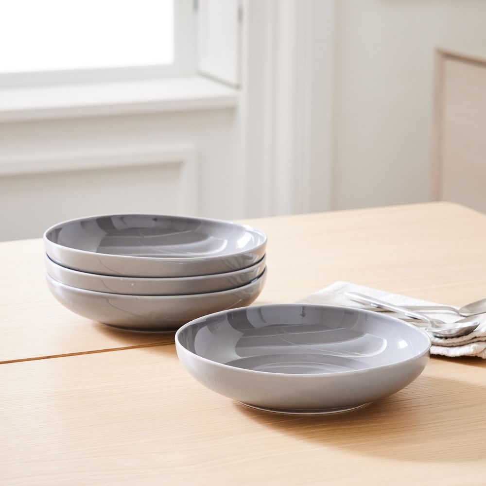 Organic Porcelain Dinnerware Collection Dove Gray