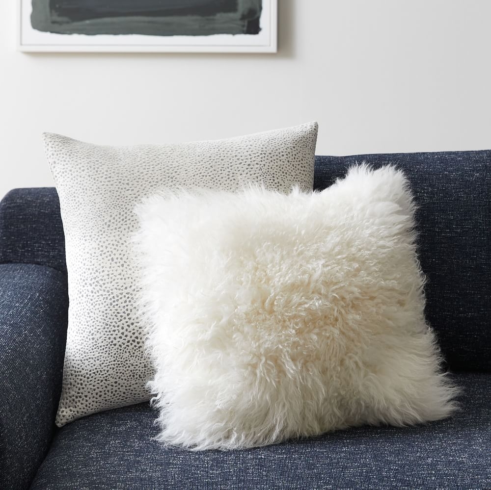 White fur pillow online