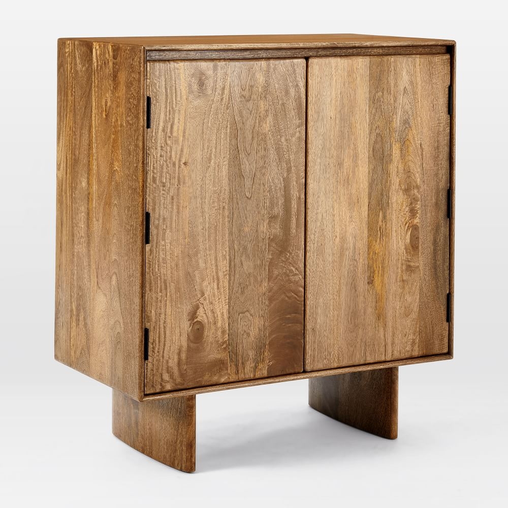 Mango wood bar cabinet sale