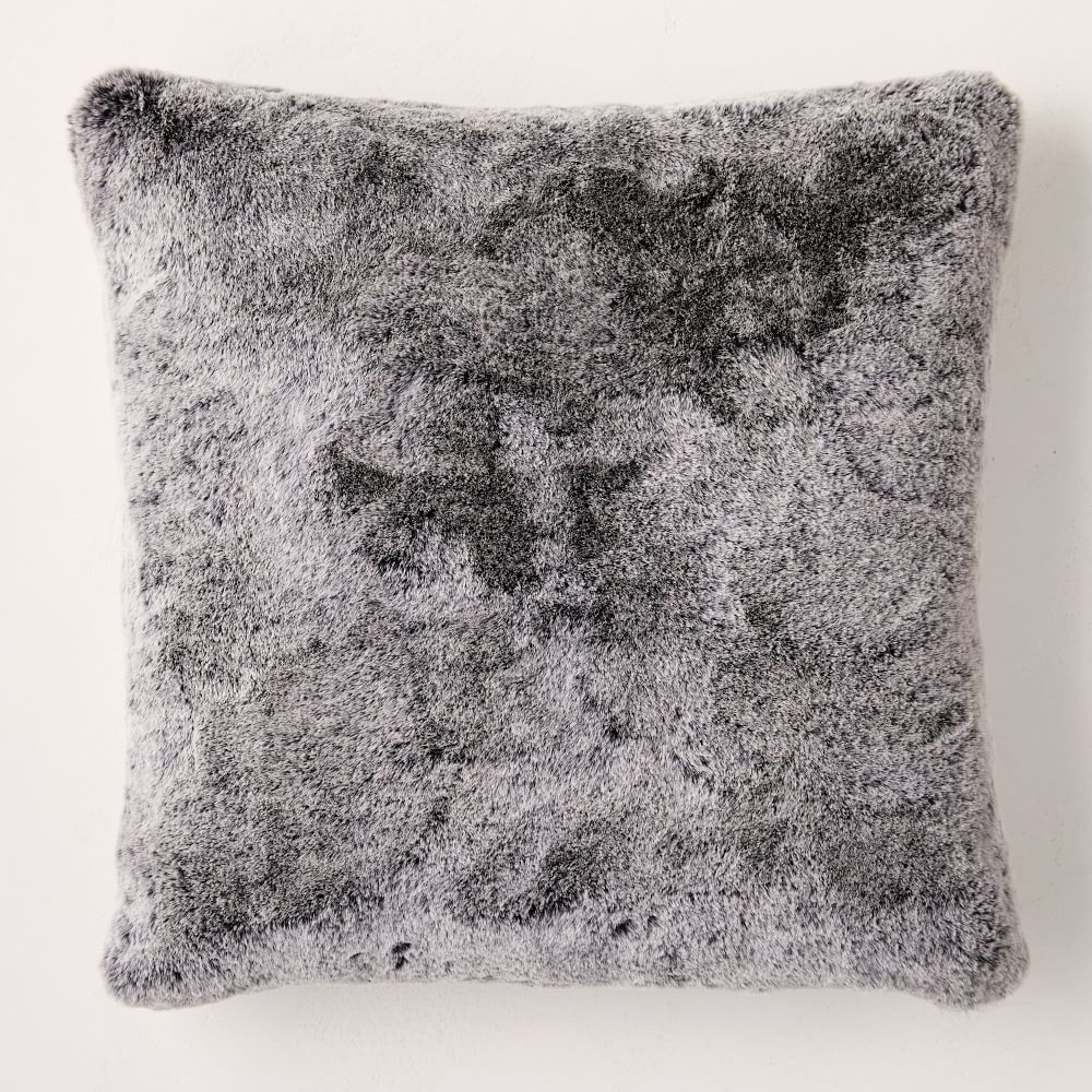 Faux fur shop white cushion