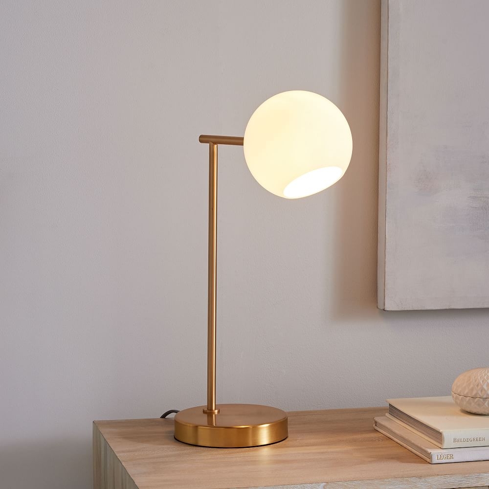 Gold glass table lamp sale