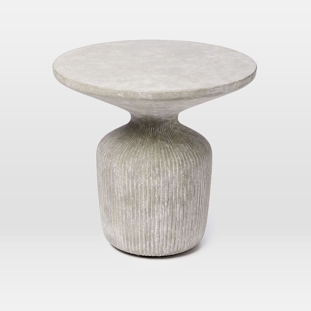 Cement clearance side table