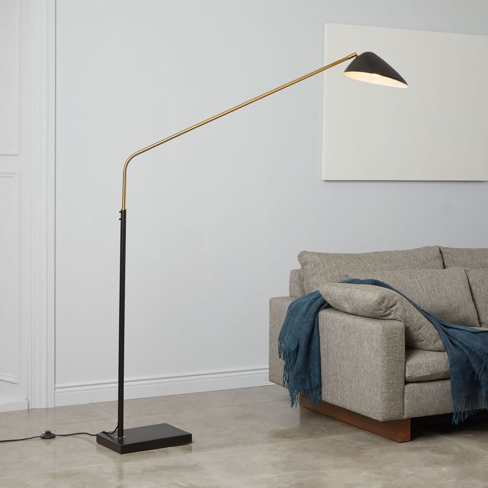 Mid century shop style floor lamp