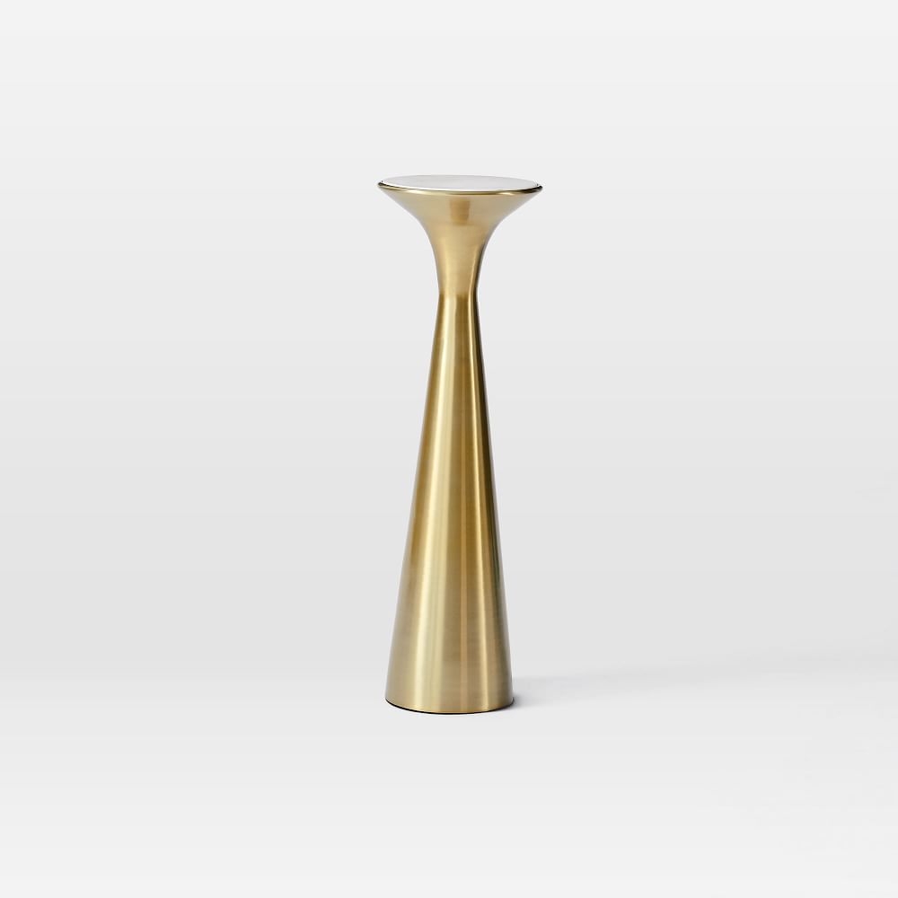 Gold top pedestal table