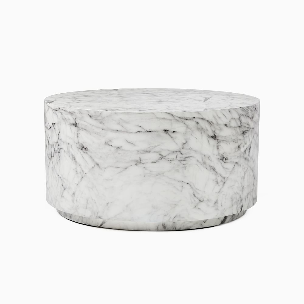 Solid drum coffee hot sale table