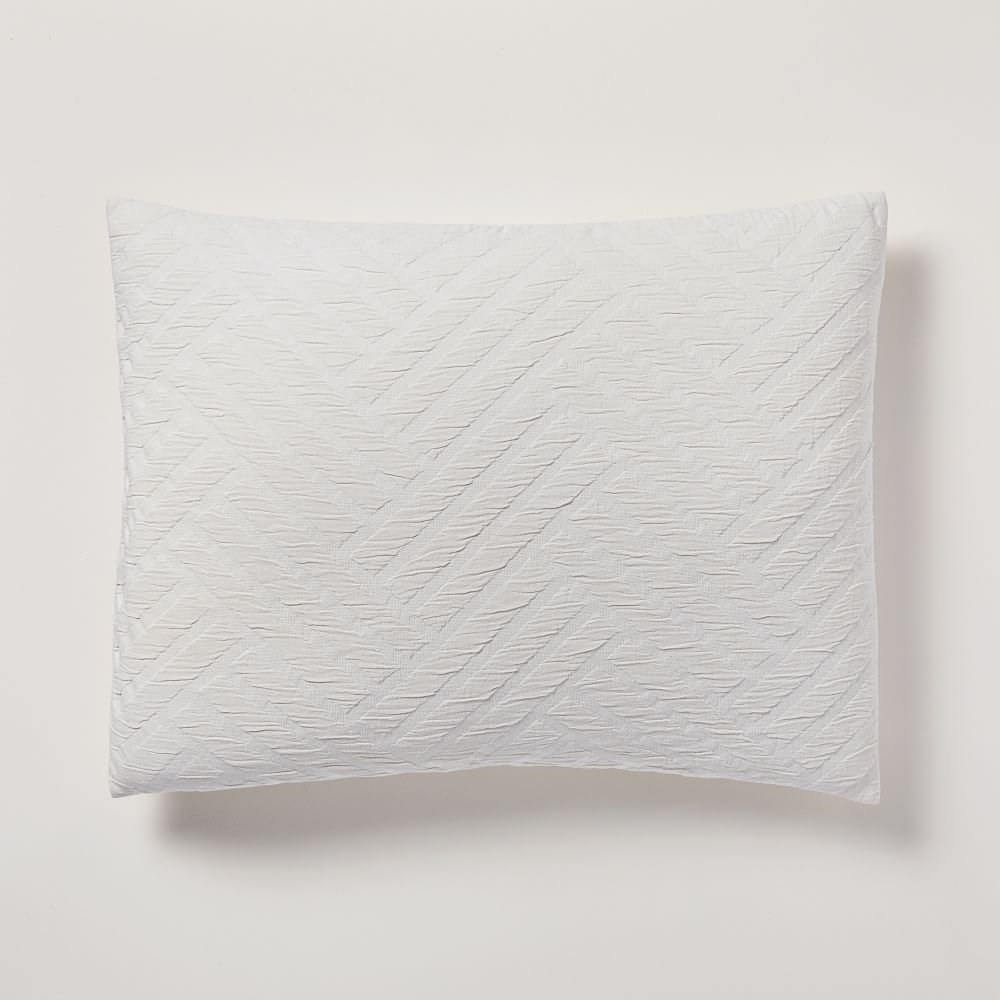 White standard shams best sale