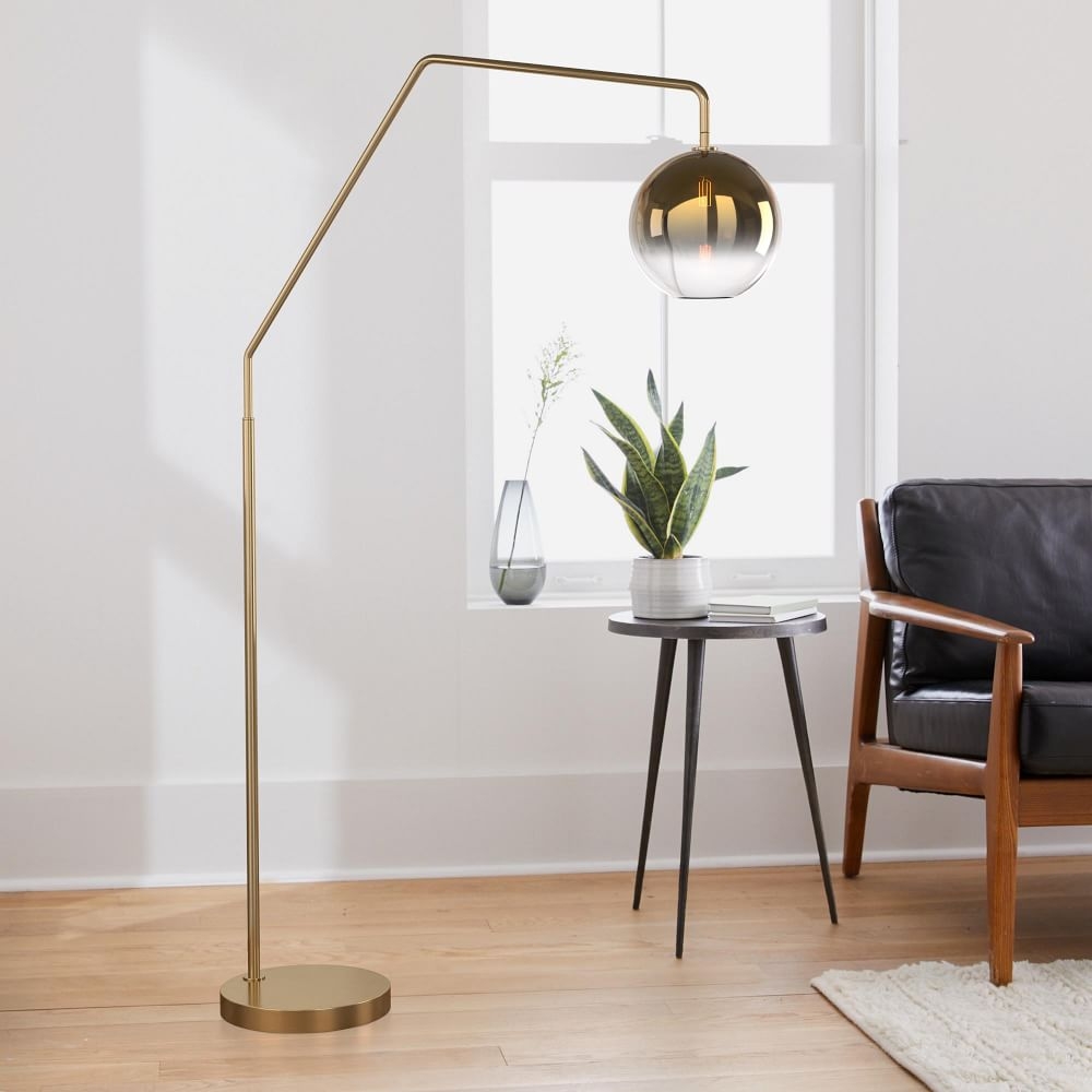 Floor shop gold lamp