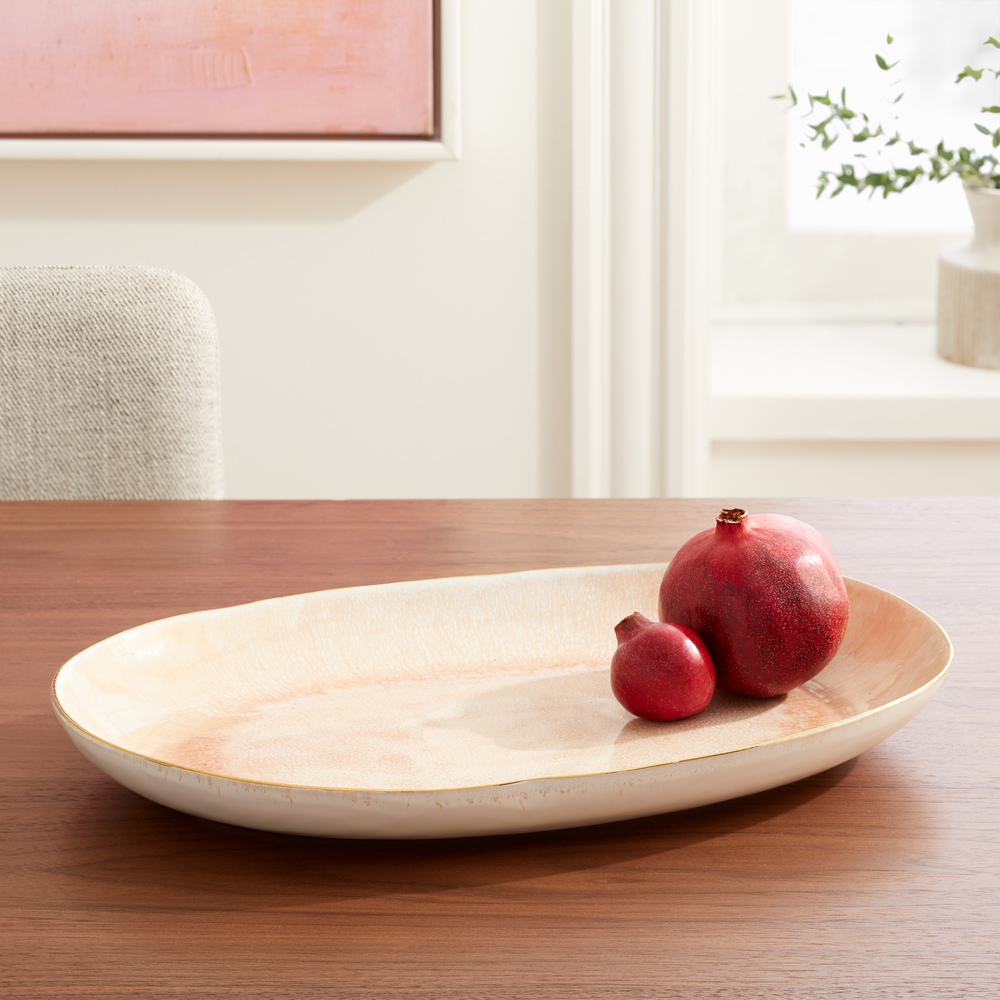 Oval serving plate sales