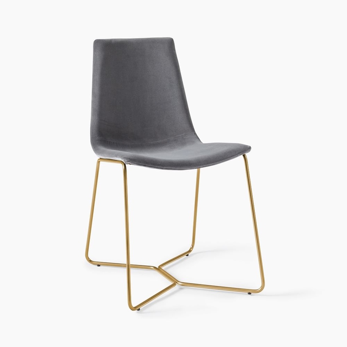 West elm slope deals upholstered dining chair