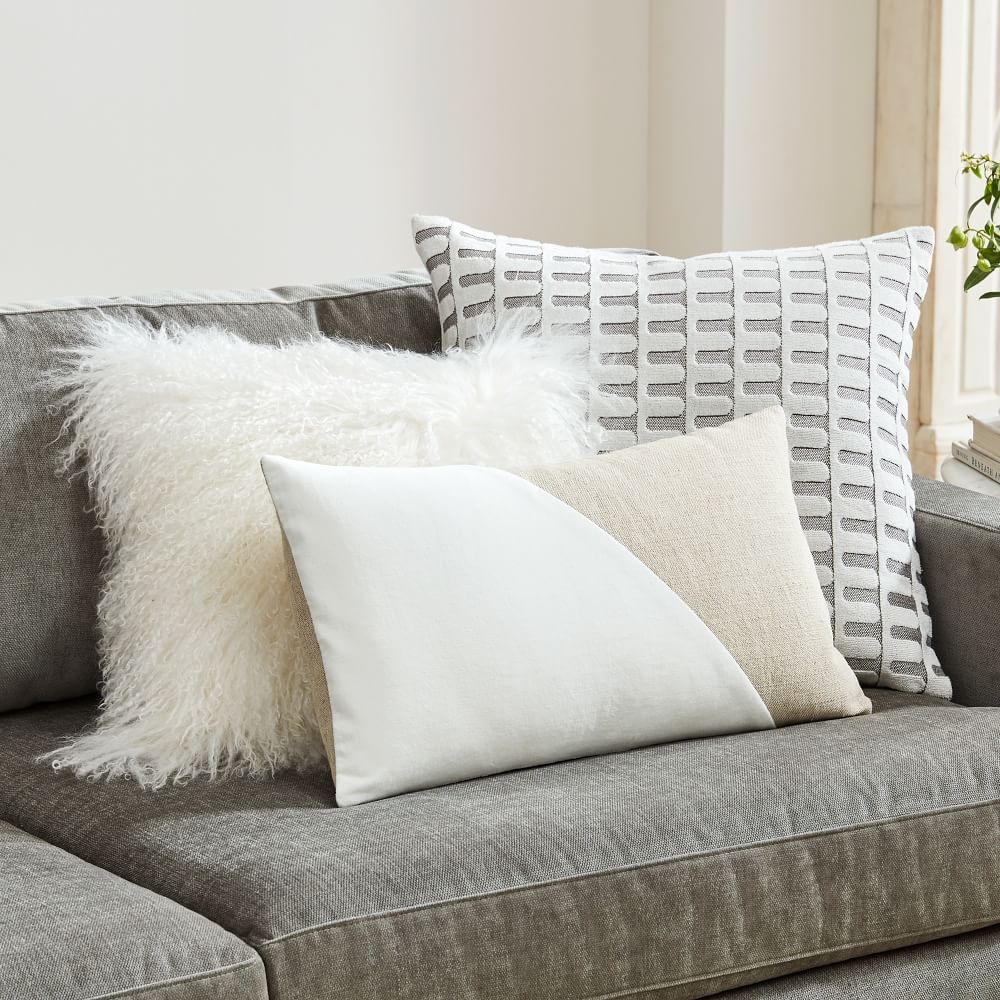 West elm sheepskin hotsell pillow