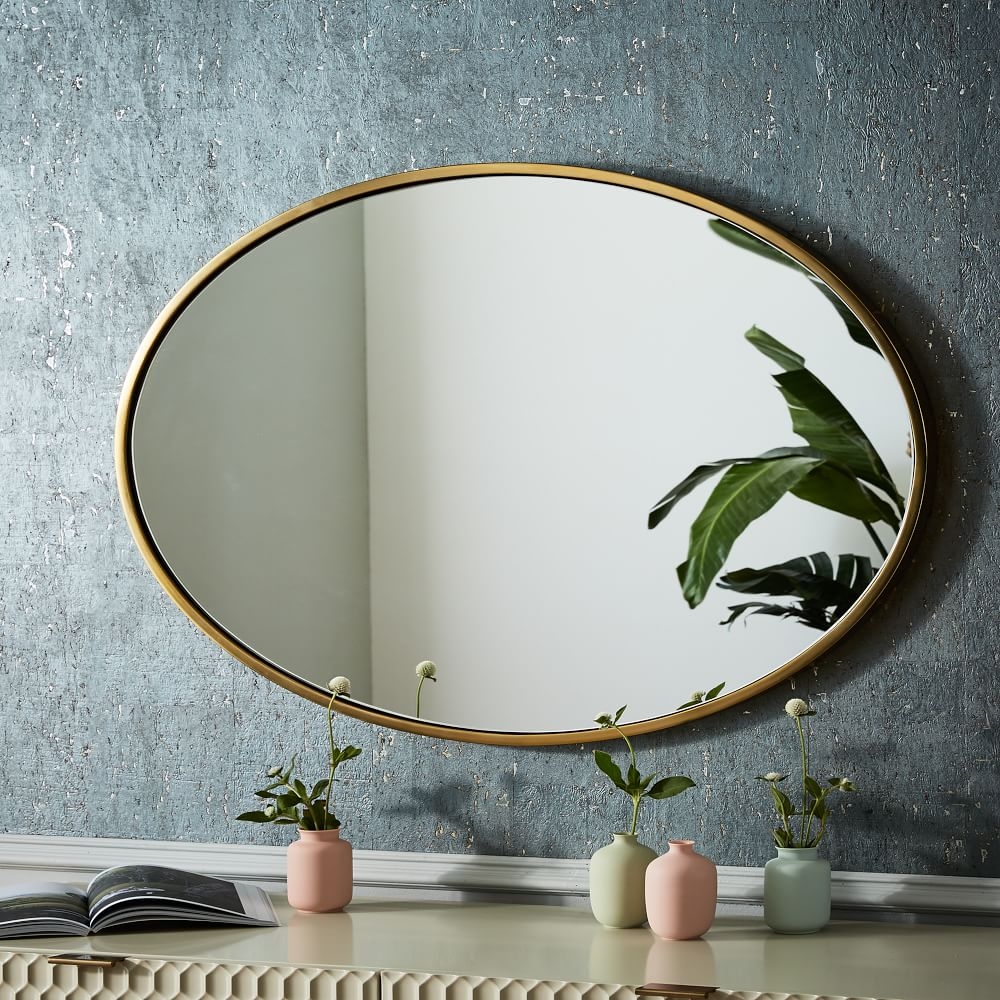 Brass clearance mirror large