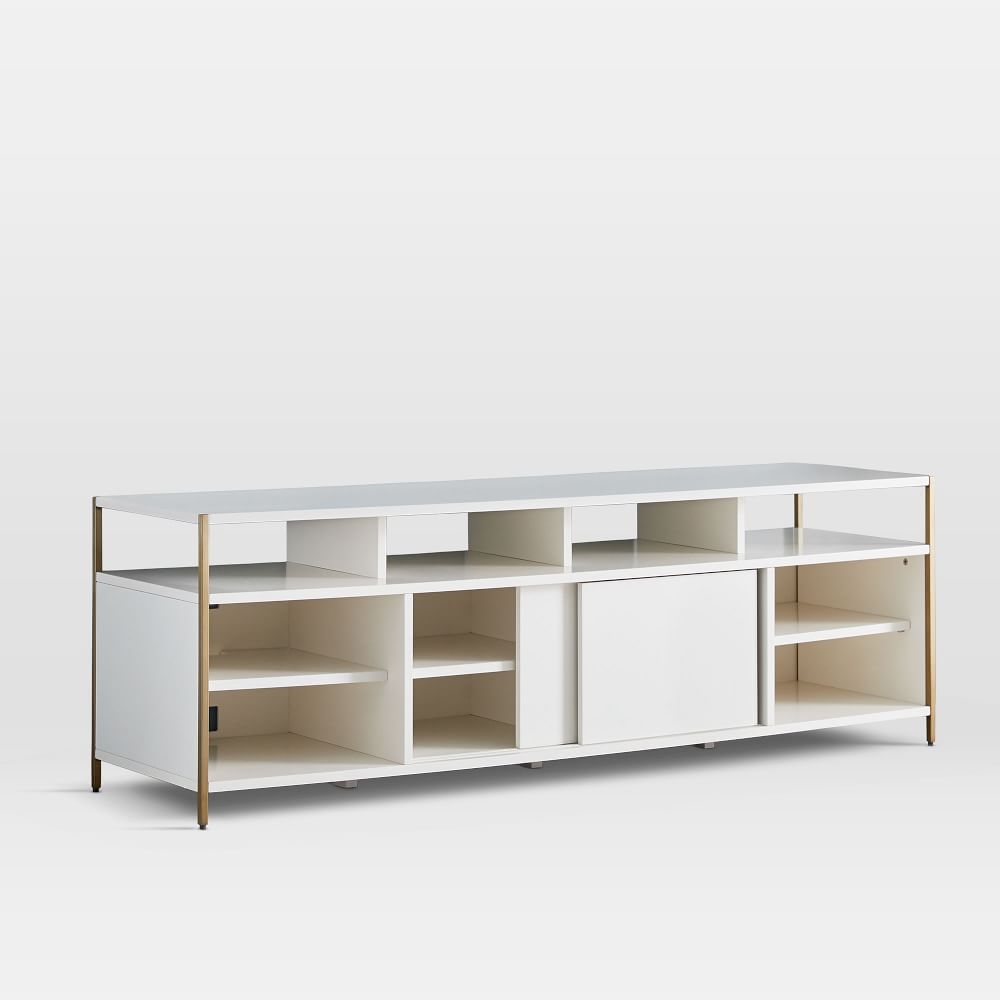 West elm tv sales console white