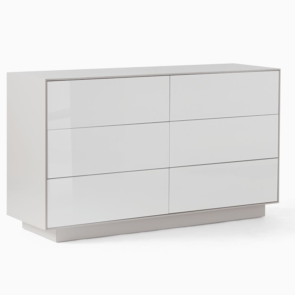 Shiny white shop dresser