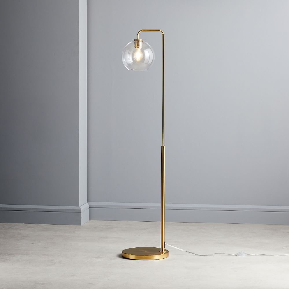 Glass globe store lamp